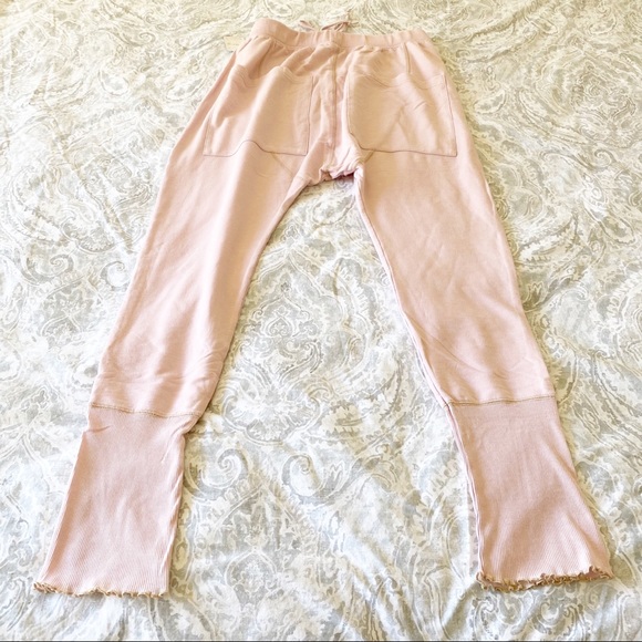 FREE PEOPLE Intimately Cozy All Day Harem Joggers Daytime Fireworks Large NEW - Picture 11 of 12